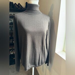 Pendleton Merino Turtleneck Women's Charoc Tall Large 100% Merino Wool